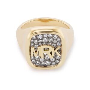 Gold Plated Unisex Signet Ring